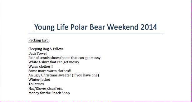 NeuquaValleyYL's tweet photo. POLAR BEAR IS TOMORROW!!! WAHOO!!! #PBW2014 http://t.co/JVnAgvVleH