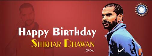 Happy Birthday Shikhar Dhawan     