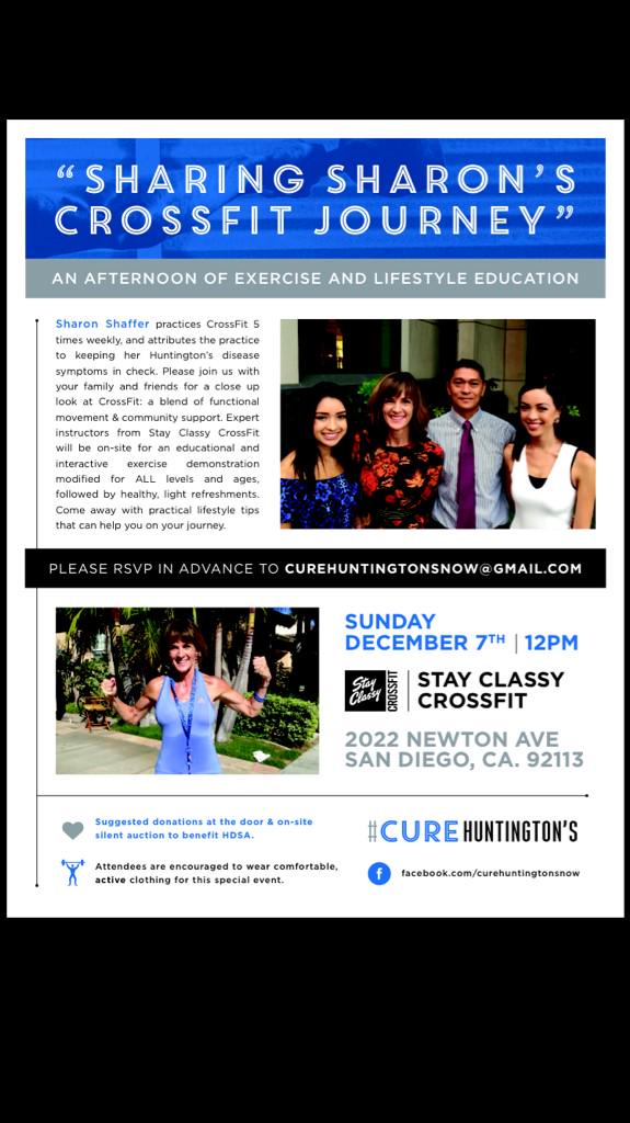 BarrioLoganAssn's tweet image. @StayClassyCF fundraiser to #CureHuntingtons disease this Sunday Dec 7 at 12pm. #BarrioLogan #crossfit
