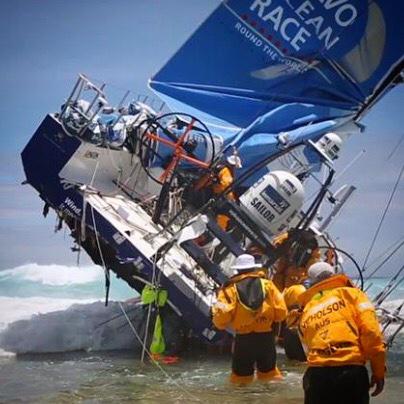 Dramatic shots from Cargados Carajos Shoals, Mauritius. #VOR <a href="/volvooceanrace/">Volvo Ocean Race</a>