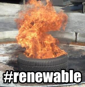 singhsam94's tweet photo. Republicans have passed out of committee a bill that makes burning tires a renewable energy source. #notajoke #mileg http://t.co/F4r49JLFrV