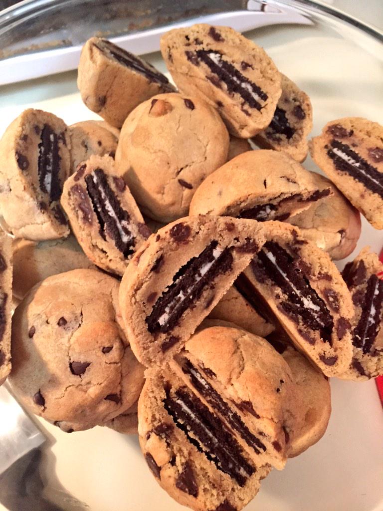 jonosting's tweet photo. Made some of these #oreostuffed #cccookies :) http://t.co/brOJMs3QhJ