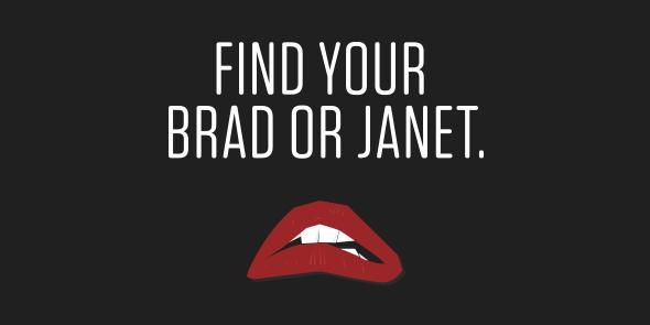 FilmHearts's tweet photo. For every Brad, there's a Janet. Find yours @whisfilmfest and #filmhearts: http://t.co/LPd2KsVANy http://t.co/uNNyd9mBtK
