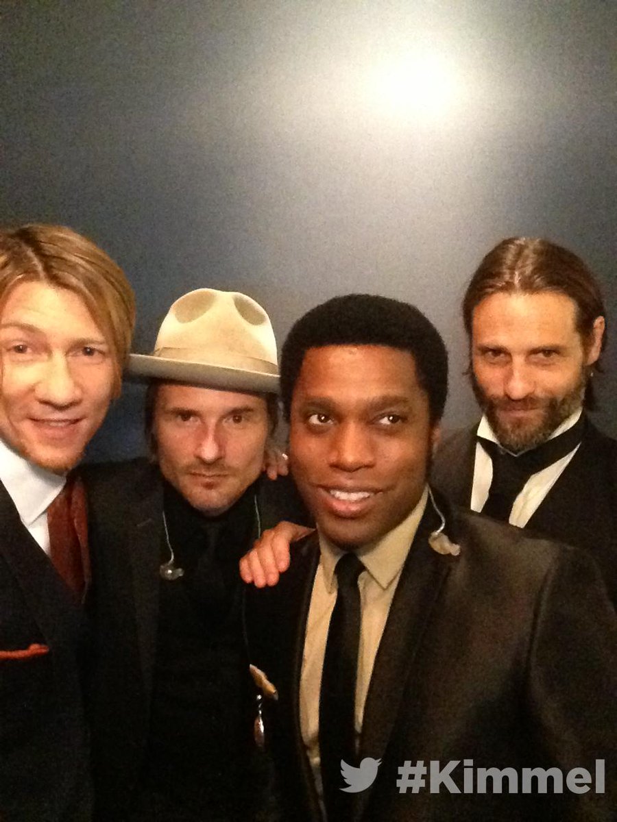 Backstage at #Kimmel. Tune in tonight at 11:35|10:35c on ABC with @VintageTrouble #BombShelterSessions