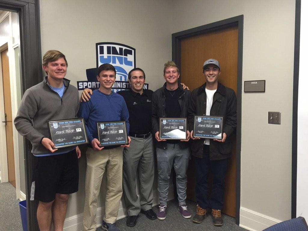 coytecooper's tweet photo. Congrats to @FNL_THIRD for earning top spot in @UNC_SpAd #EXSS322 firm competition! Turned it out all semester! http://t.co/imgAXkBayB