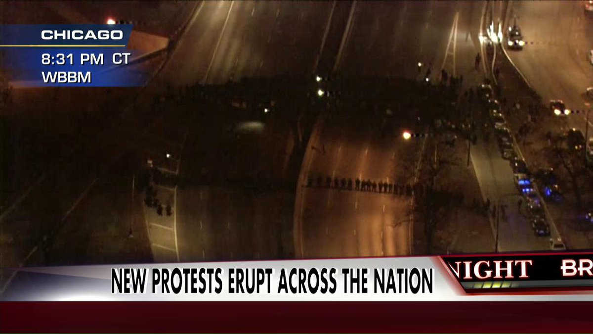 Protesters have shut down Lake Shore Drive in #Chicago. Tune in to #KellyFile now.