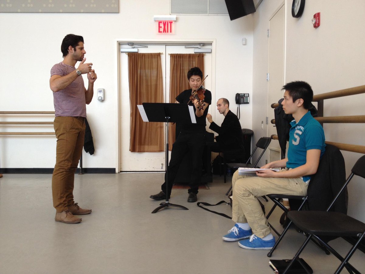 kidkidian's tweet photo. #TBT #Rehearsal with @marcelogomes47 @Chazzviolin and Dimtri @mmacNYC #NYC #NewCreation #NewBallet #FunCollaboration http://t.co/sTelhOSpGR