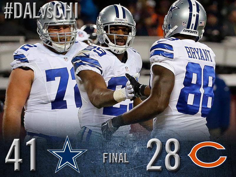 dallascowboys's tweet image. FINAL: Cowboys 41, Bears 28 #DALvsCHI oak.ctx.ly/r/254hi