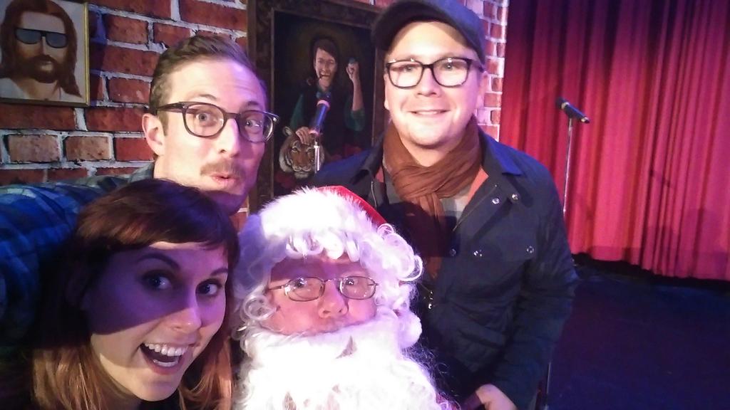 mathsomething's tweet photo. Santa Selfies at #TalentTime. http://t.co/P1T9oCKQRV