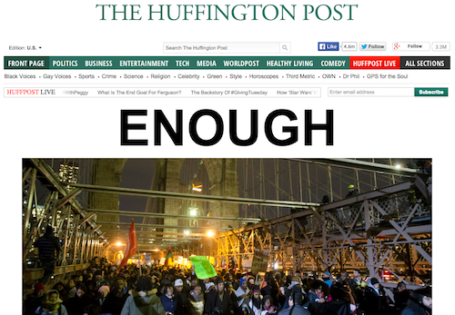 HuffPost's tweet photo. Now leading HuffPost: ENOUGH http://t.co/x2StqMT8Iq http://t.co/dRd43e6j3V