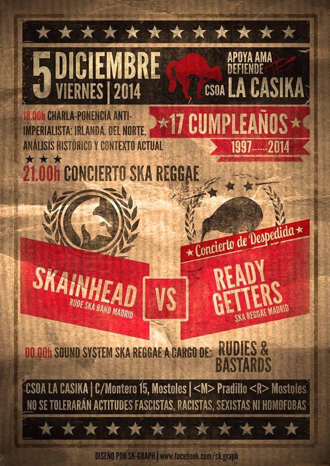 TheReadyGetters's tweet photo. Empieza la cuenta atrás... @SkainheadSka @CSOlaCasiKa http://t.co/QWzhAhZOyC
