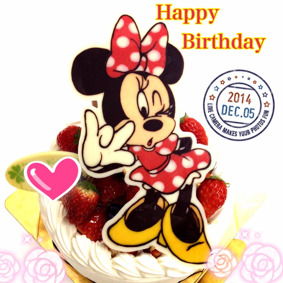 キャラデコ職人 ミニーちゃんのイラストケーキです 1歳のお誕生日おめでとうございます Http T Co Acosyrzika Http T Co Puh0eh5kpr Twitter