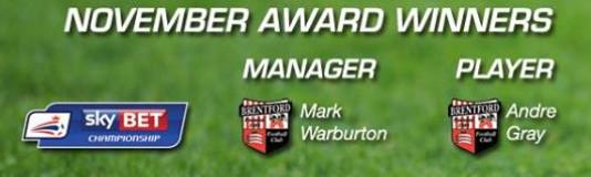 BEES_24_7's tweet photo. @AndreGee1 Player of the month fully deserved 👏. Also WARBS manager of the month 👏🔴⚪️ http://t.co/YOfDfPgzsP