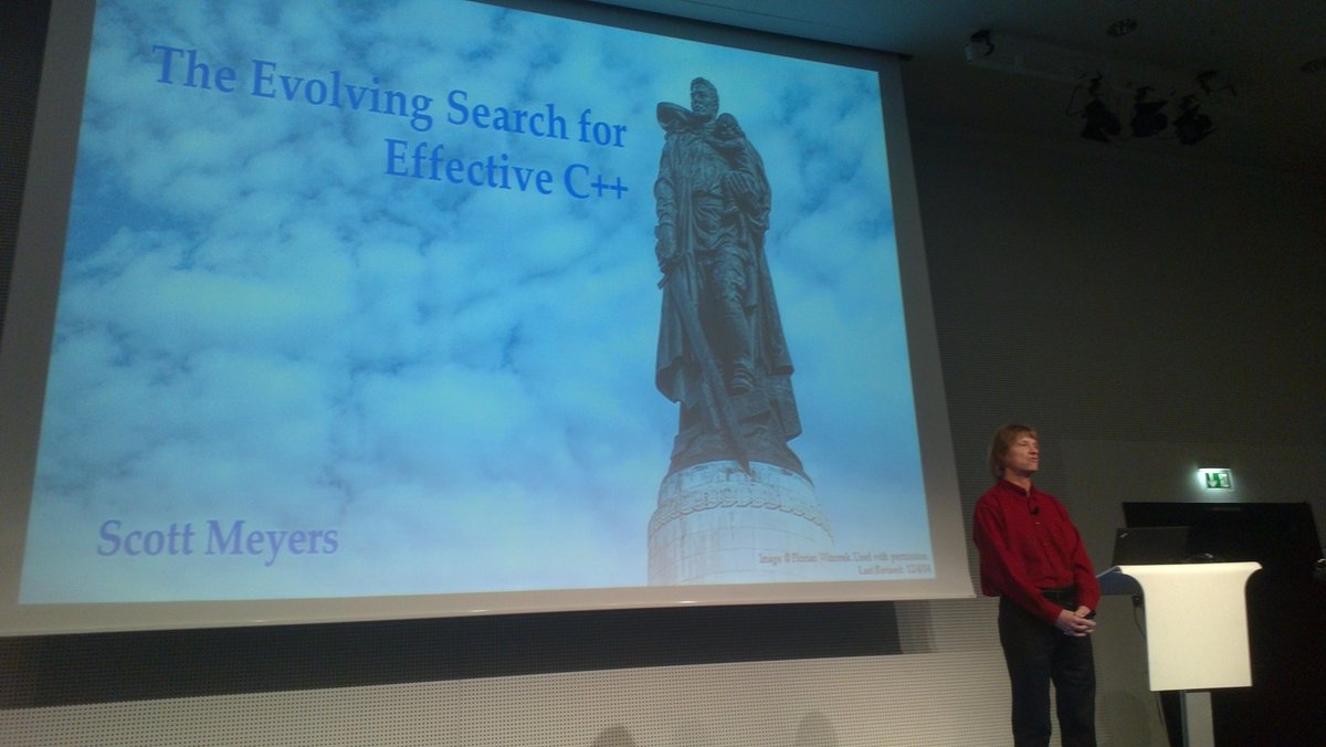 Scott Meyers started his Keynote – Meeting C++