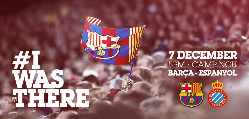 Las dos aficiones de Barcelona en el campo. Ven y di #YOESTUVEAHÍ
Domingo 17 h, BARÇA-ESPANYOL ow.ly/FpagP