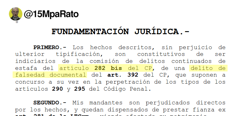 AlfaSchz's tweet photo. Solo @15MpaRato incluyó el Art 282 bis en #QuerellapaRato que ahora confirma el informe del BdE
#LaCiudadaníaLoHizo http://t.co/g0ADNJnHaL