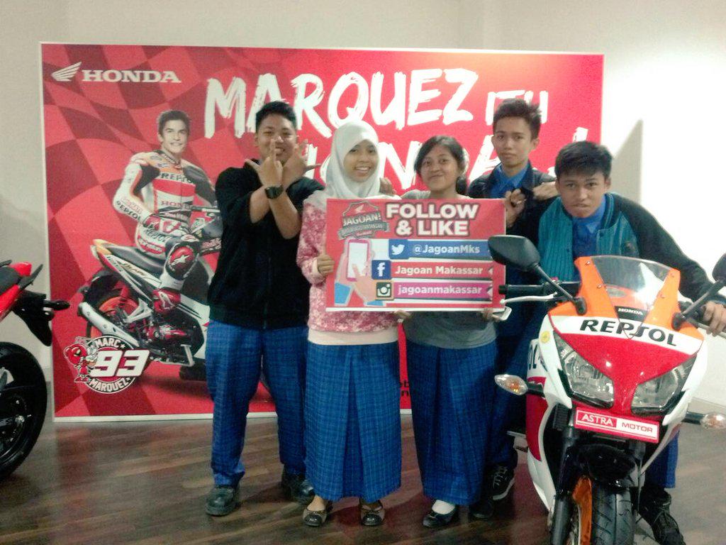 HondaJagoanku's tweet photo. SMK NEGERI 8 MAKASSAR #JAS2014 http://t.co/gOjzfyoLeP