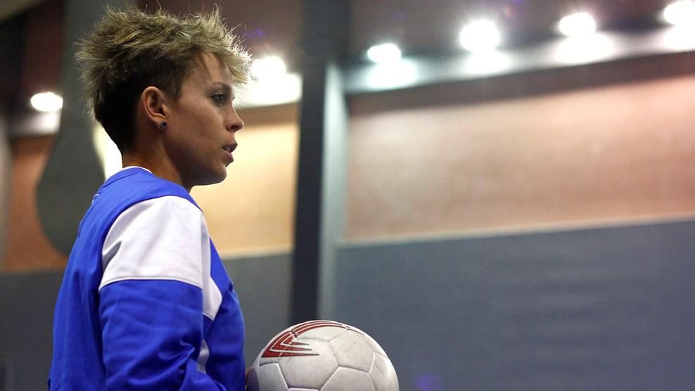 Spain &amp; <a href="/atletienglish/">Atlético de Madrid</a>'s Amanda Sampedro talks the #WWC and combining playing with coaching - fifa.to/1vv3Wd4