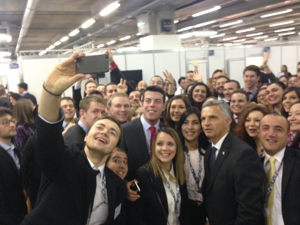 ModelOSCE's tweet photo. Selfie with @SwissOSCE2014 CiO Burkhalter #OSCEMC14 #ModelOSCE http://t.co/4Rv7xp8A06