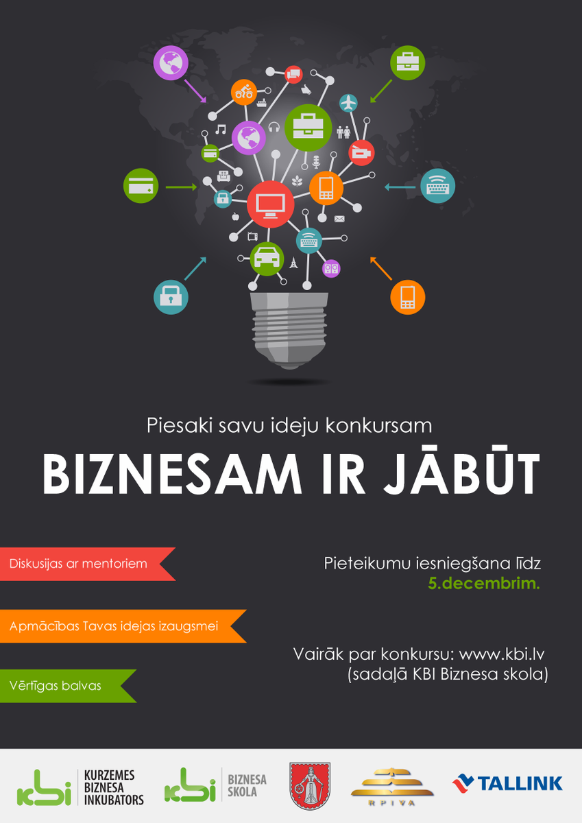 Rit #BiznesamIrJabut konkursa pēdējās stundas! Piesaki savu ideju: kbi.lv/lat/left/117/k…