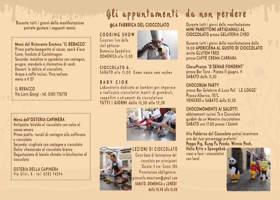 CarrarinaMente's tweet photo. I Chocomoments stanno arrivando! Stand, cooking show, Choco Baby con Peppa Pig e tanto ancora. Golosi preparatevi! http://t.co/n2oyC2JeFG