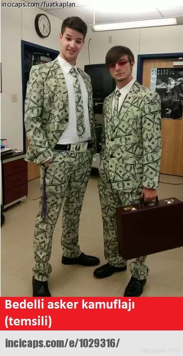 Bedelli asker kamuflajı: