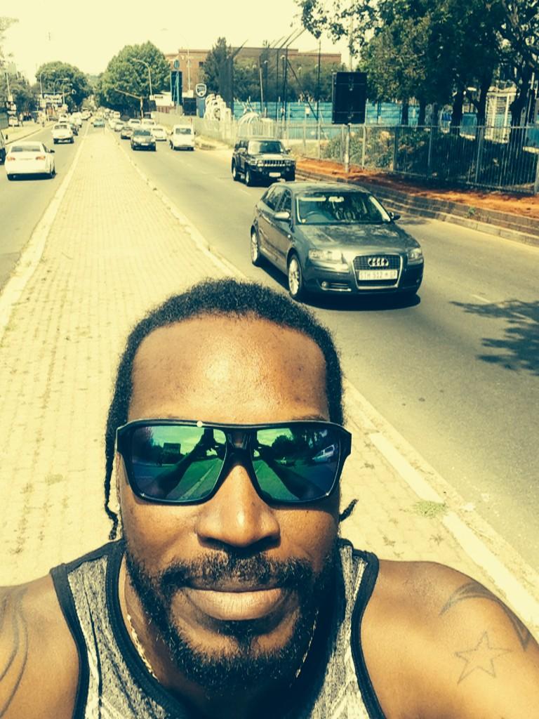 henrygayle's tweet photo. A selfie in the middle of the street. #WalkAbout http://t.co/oQQCOEOAMI