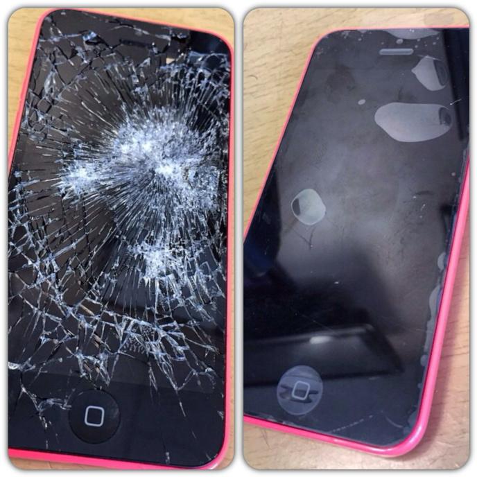 iofixit's tweet image. Cracked screen repair complete #iofixit