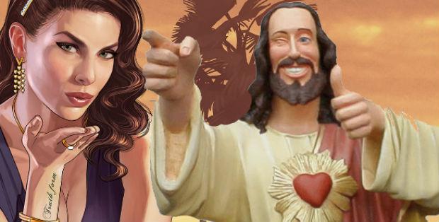 MeriStation's tweet photo. Los fans de GTA luchan contra La Biblia. Si el juego de prohíbe, el texto sagrado también http://t.co/r86avEA7ih http://t.co/4isIxpp8K2