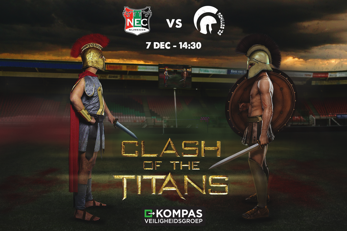 Kompasvgroep's tweet photo. De Titanen van @NEC_Nijmegen zullen in het eigen Colosseum 'De Bloedkuul' tot de bot gaan tegen @Achilles_29 #necach http://t.co/jax6WJ8giH