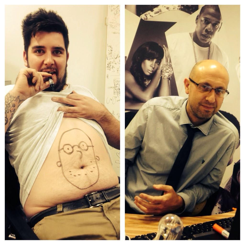 JCgossip's tweet photo. A image to make U smile this afternoon @jonnybongolacey has drawn the #1 in programming quite well #Double #ChestArt http://t.co/OBzw8AH0NC