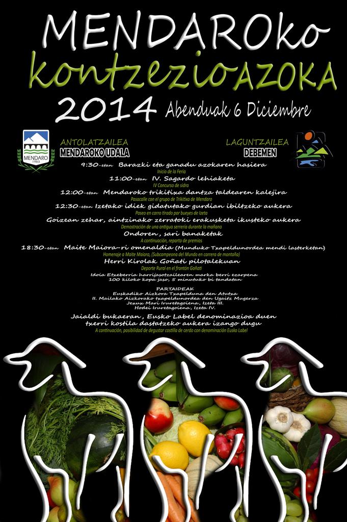 Mañana estaremos en Mendaro en la feria de la Inmaculada junto a los puestos habituales