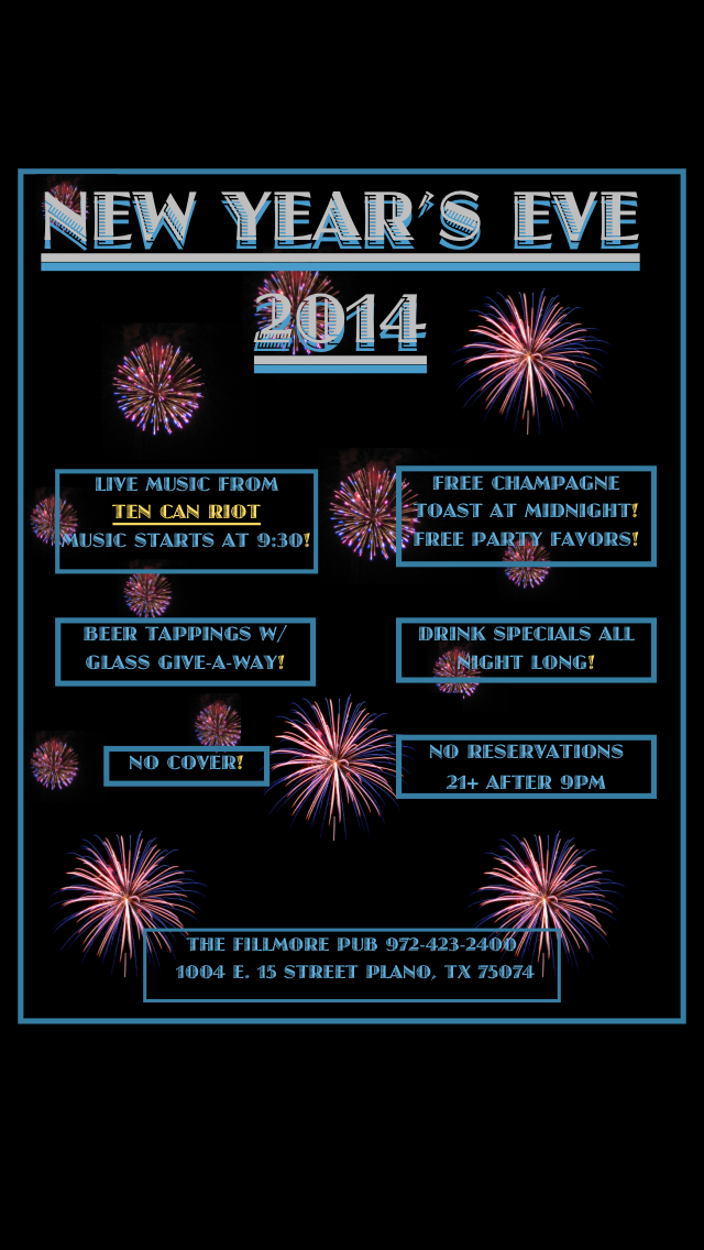TheFillmorePub's tweet image. #NEWYEARS2014 #PARTYTIME #FANCY #TENCANRIOT #CHAMPAGNE @DallasBrewScene @JAMESONPARTY #KISSES