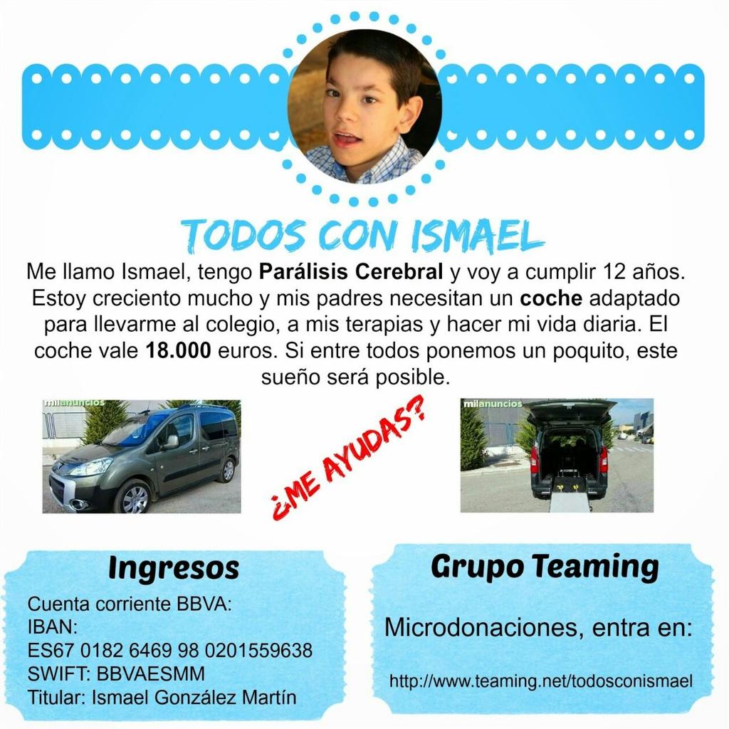 AMerchito's tweet photo. @MercheOficial  puedes hacer algo por Ismael #TodosConIsmael http://t.co/Pz7acfrM20
