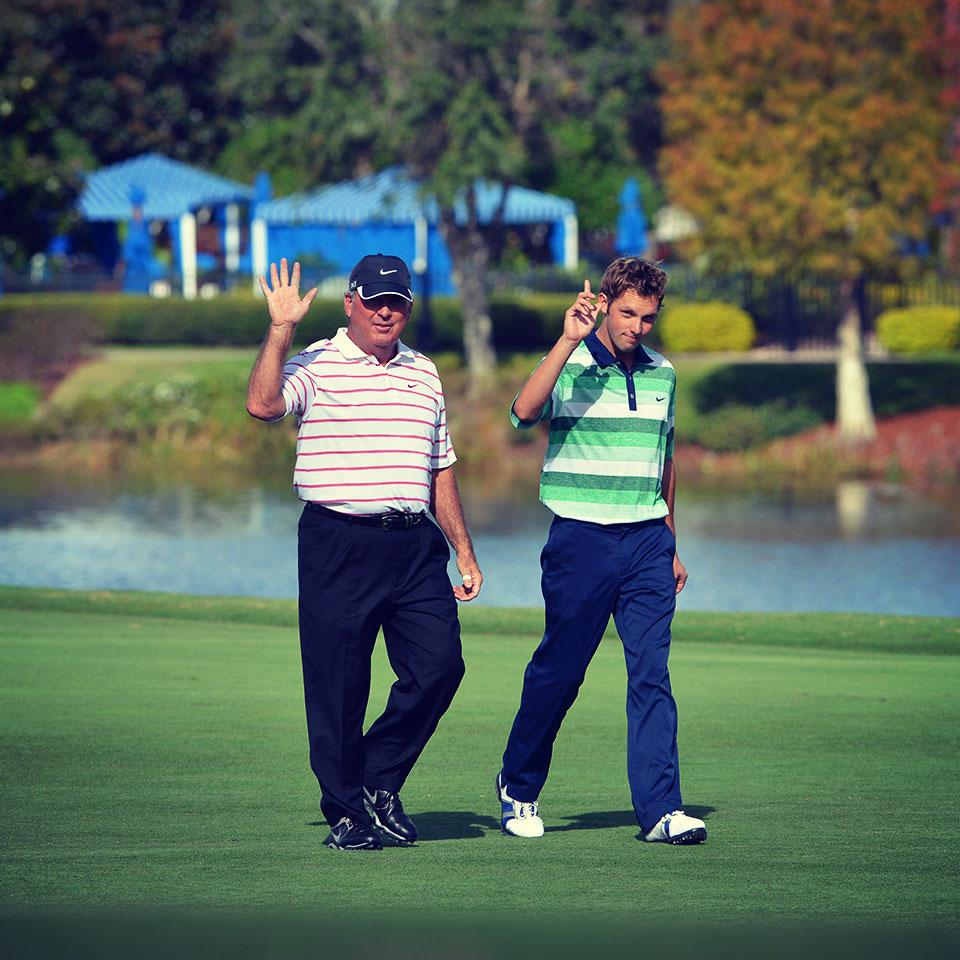 Happy Birthday, Lanny Wadkins! See the Hall of Famer w/ son, Tucker next week at 