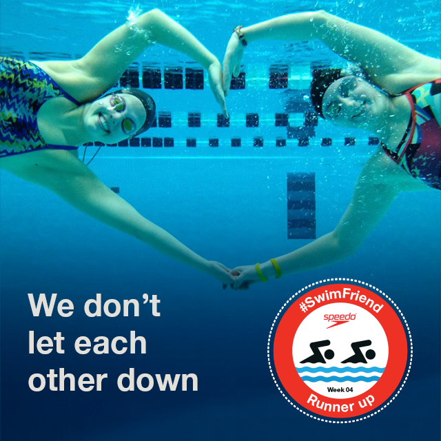 speedo's tweet photo. 'We don't let each other down' #SwimFriend http://t.co/q9FLFRTNbZ