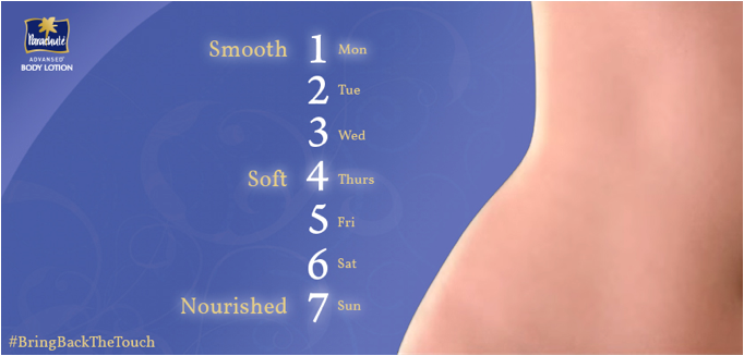 PABLskin's tweet photo. 7 Days! That’s all it takes for Parachute Advansed Body Lotion to work its magic. #BringBackTheTouch http://t.co/TDzg7GmKW5