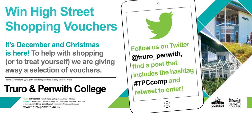 Truro_Penwith's tweet photo. #TPCcomp is still running! Follow us + RT one of our #competition posts before Sunday night for a chance to win! http://t.co/mhxMS6FbO3