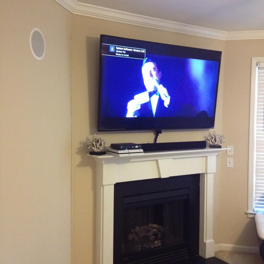 Tantechs's tweet image. #flatscreeninstall#fireplace