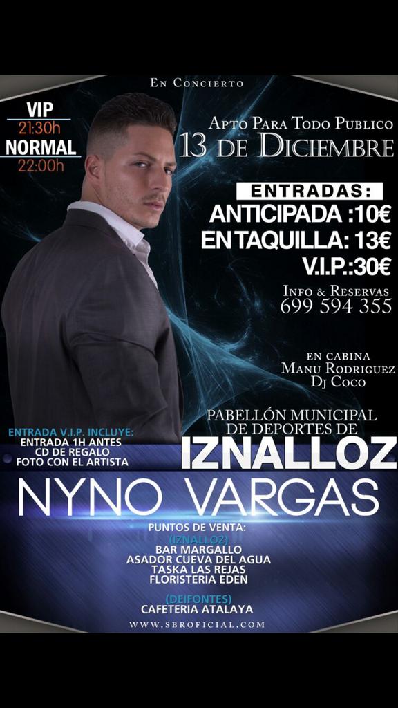 Nyno_SBR's tweet photo. 12 en #MURCIA Discoteca #ViveMula 13 en #IZNALLOZ "Pabellón Municipal de Deportes" y 19 en #REUS Sala #TomanMusic RT! http://t.co/WKpfzW6F09