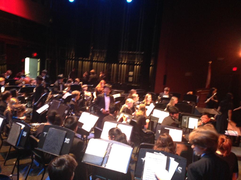pizitzmiddle's tweet photo. Set up and warming up for the SE MS Band Clinic @ Troy University. #pirateband http://t.co/Tr3cCWVj0Y