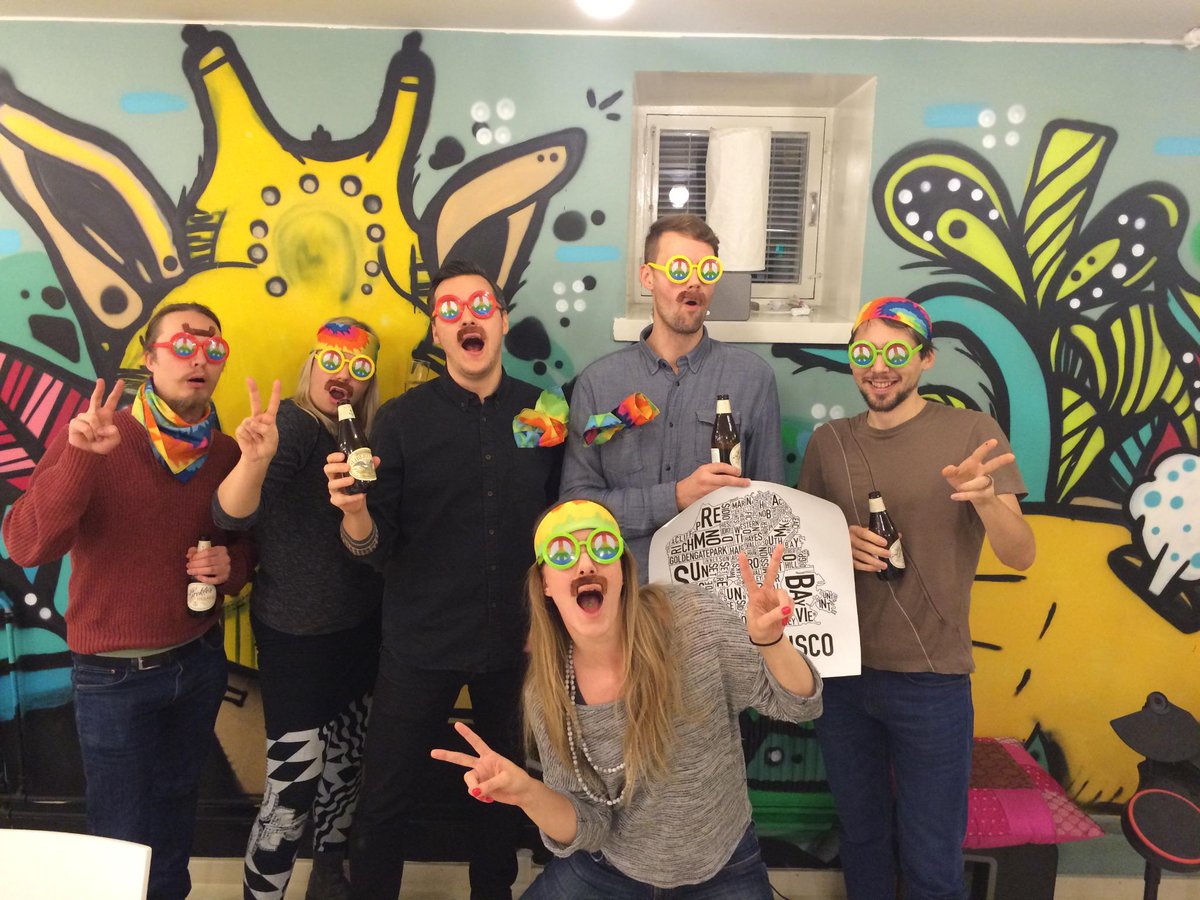 Idean's tweet photo. #IdeanHelsinki welcomes #ideanSF to the family with groovylicious arms! #ideanfamily #joyandplay http://t.co/lGPDLCAw3b