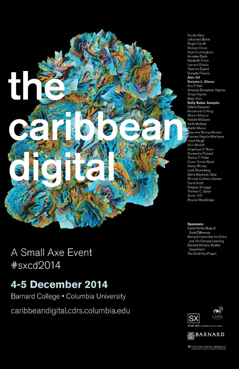 BarnardCollege's tweet photo. Watch today's livestream of The Caribbean Digital conference at http://t.co/kxetZvZzeR #sxcd2014 http://t.co/h72R0BdyRW