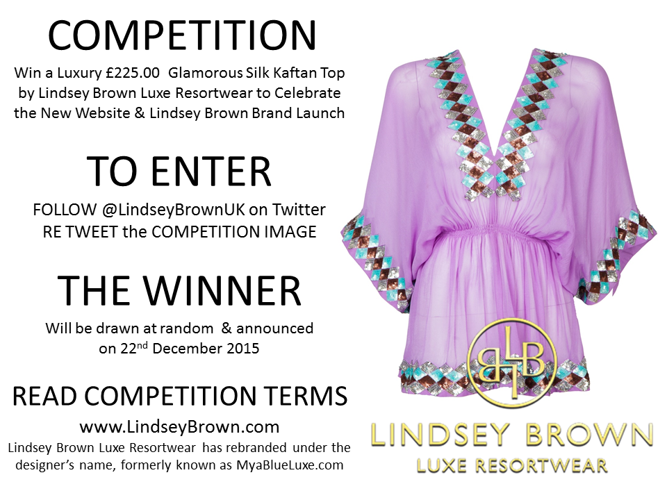 LindseyBrownUK's tweet photo. #COMPETITON TIME  To Celebrate our Brand Launch. Win a Stunning Silk Kaftan Top  by @LindseyBrownUK  #BeachKaftan http://t.co/SnJ82AqcMA