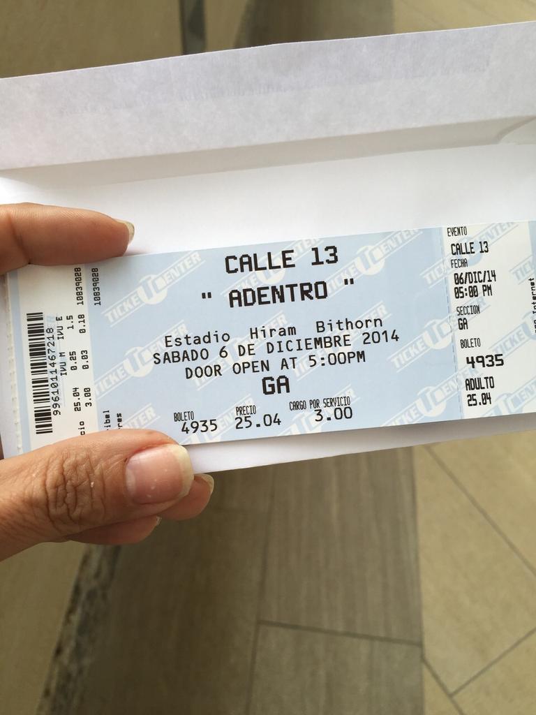 Mañana se hace historia en el Hiram! Estamos ready!  #adentro <a href="/Visitante13/">Visitante</a> <a href="/Calle13Oficial/">Calle13Oficial</a> <a href="/pege13/">ileana cabra</a> <a href="/Baterisma13/">Baterisma</a>