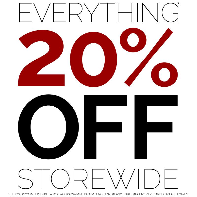 20% off the whole store with only a few exceptions?  We must be crazy, but its the good type of crazy.