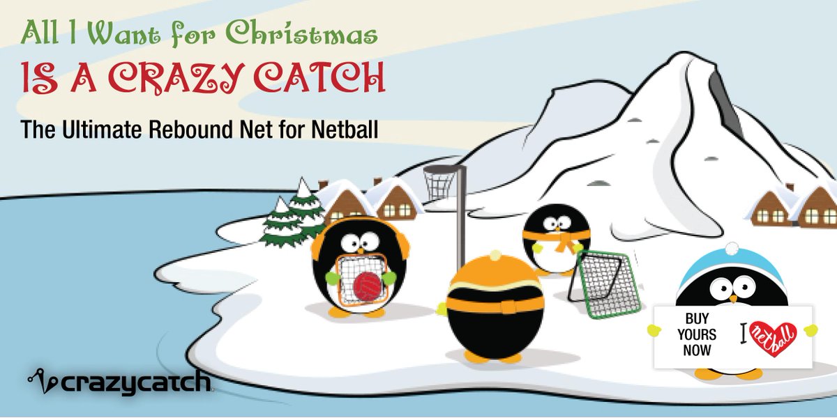EnglandNetball's tweet photo. All I want for Christmas is a Crazy Catch (or a cute penguin!) ... RT if this is on your xmas list #FestiveNetball http://t.co/eLEAhdLOmp
