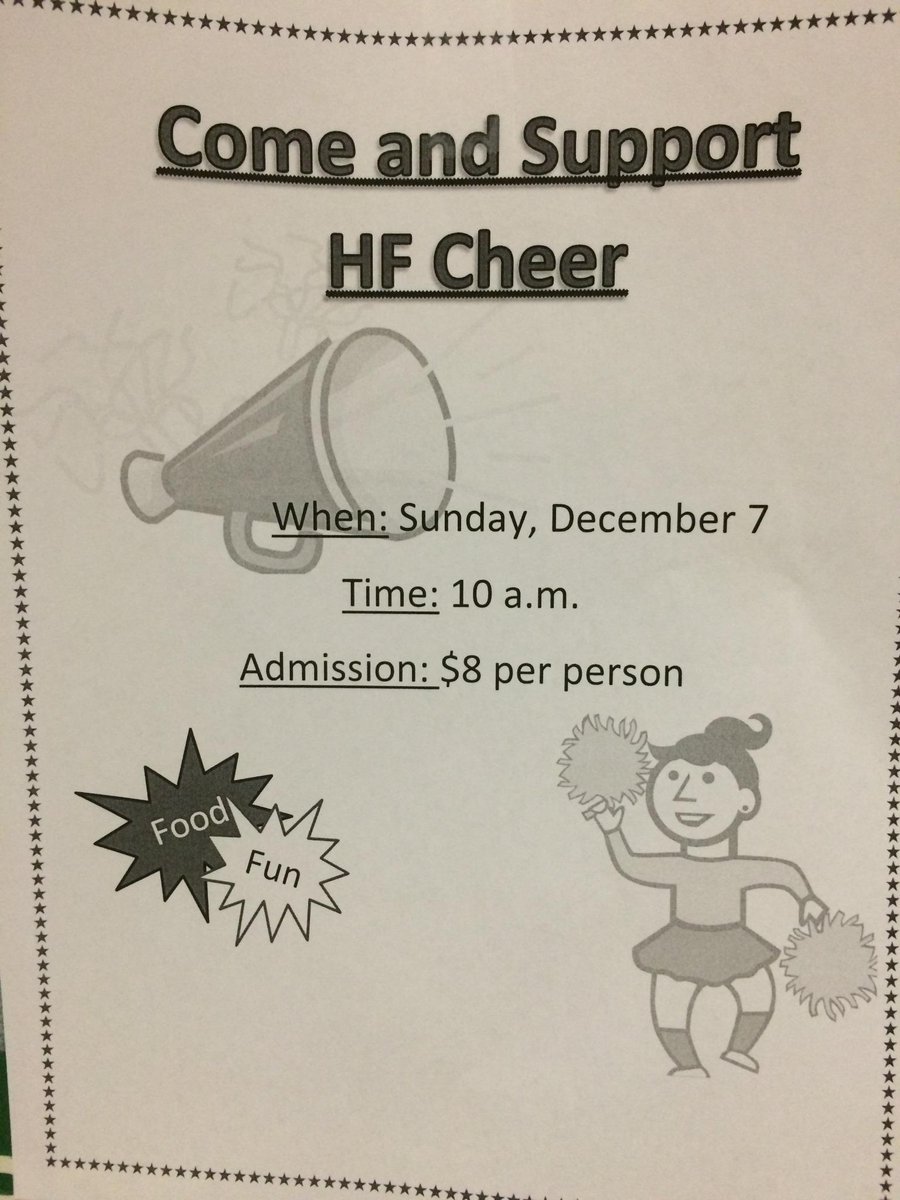 HarborfieldsHS's tweet photo. Come support #HF #Cheer this Sunday at 10am! #tornadopride http://t.co/RhrxxzAa0h