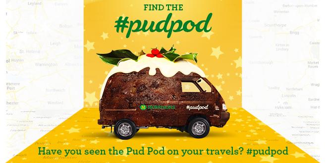 Morrisons's tweet photo. Our #PudPod stops off at #CapitalJBB tonight - pop by to taste some Christmas treats! http://t.co/VPVIwKmRre http://t.co/TdZNJXg6L0