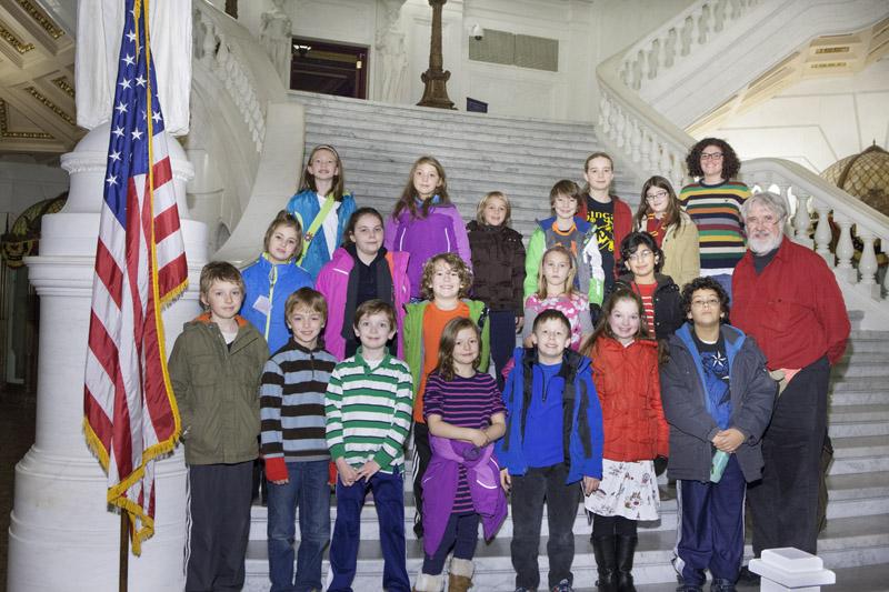 WmsptPA's tweet photo. PHOTOS MT @SenatorGeneYaw: West Branch Elementary students visited the #PACapitol and viewed the 2014 #ChristmasTree! http://t.co/JH7I8S63e1